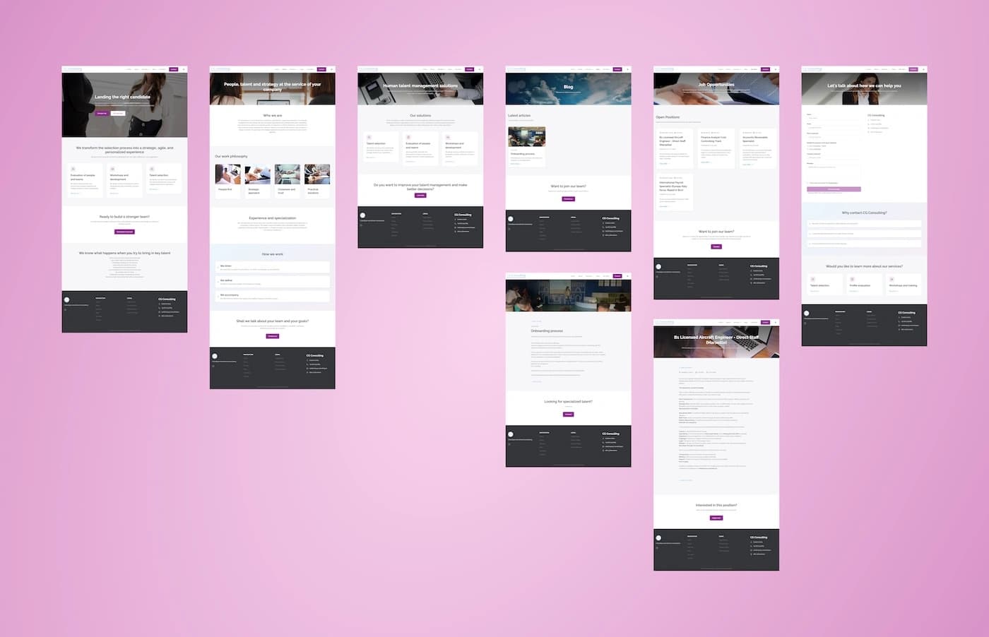 CG Consulting redesign concept — Figma